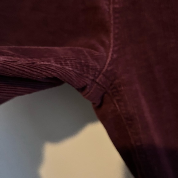 Cabelas Casuals Burgundy Corduroy Pants Straight Leg Casual Retro Size 6 - Picture 5 of 10